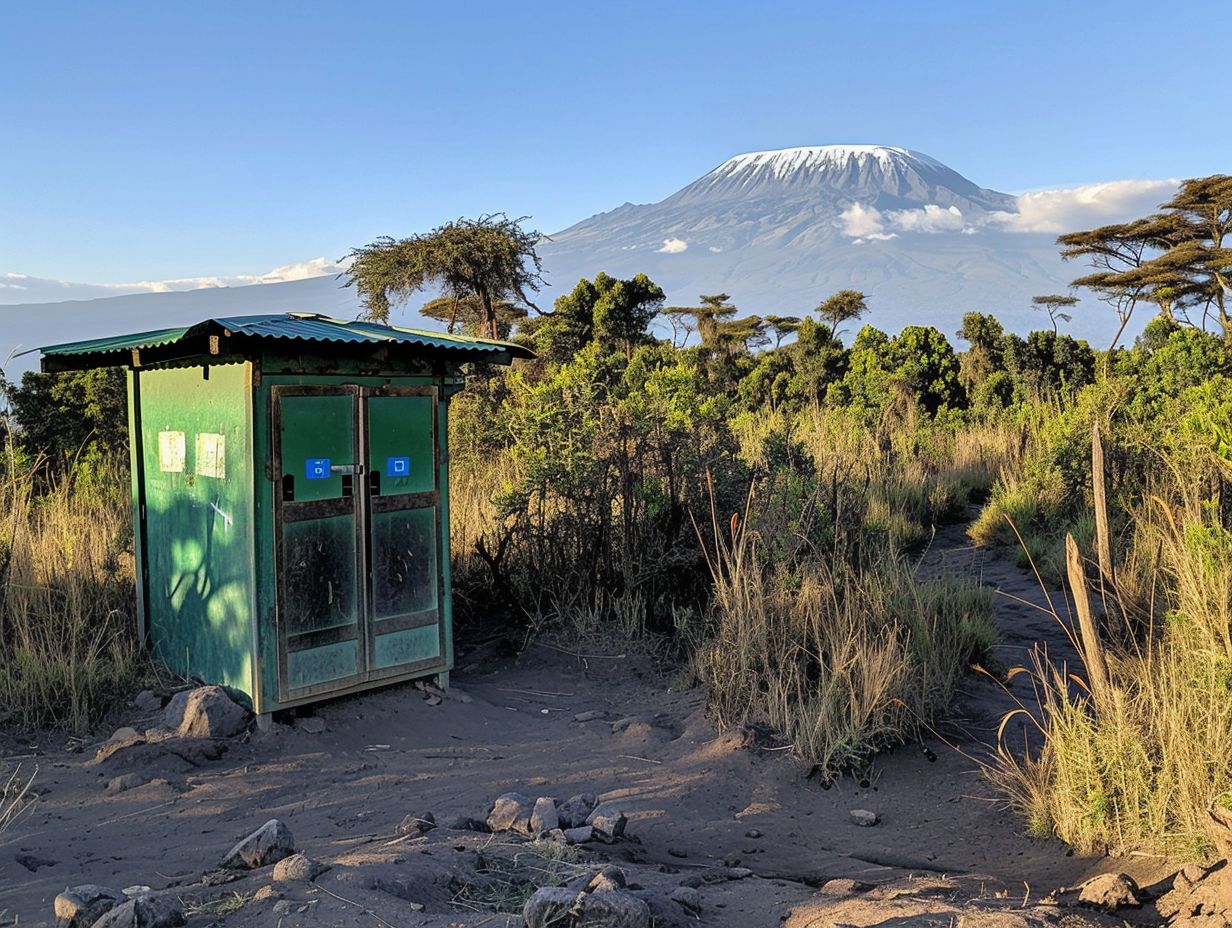 How Can Tourists Minimize Their Impact on the Environment When Using Toilets on Kilimanjaro?